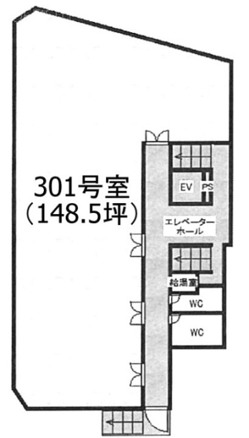 新陽ビル高田馬場301 間取り図