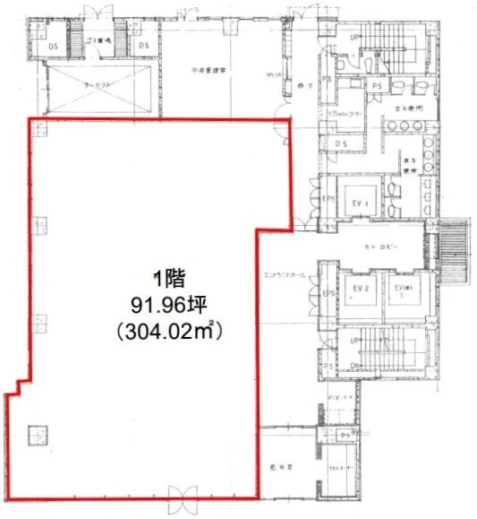 ラウンドクロス川崎1F 間取り図