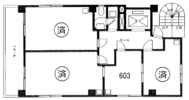 太陽ビル603 間取り図