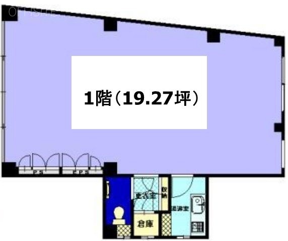 RIPPLE蒲田1F 間取り図