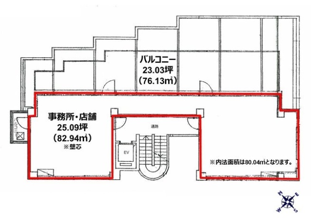 南青山外苑ビル6F 間取り図