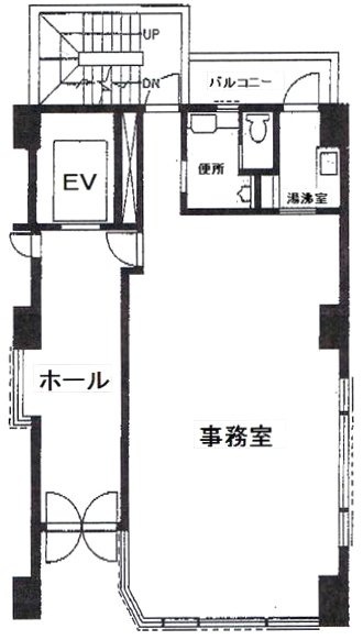 富士見坂ビル1F 間取り図