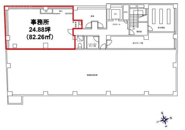 MYビルB1F 間取り図