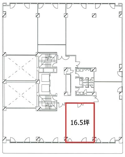 大樹生命横浜桜木町ビル6F 間取り図