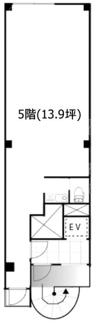 麹町サンゴビル5F 間取り図