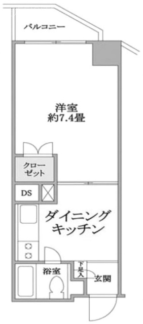 池袋クラウンハイツビル505 間取り図