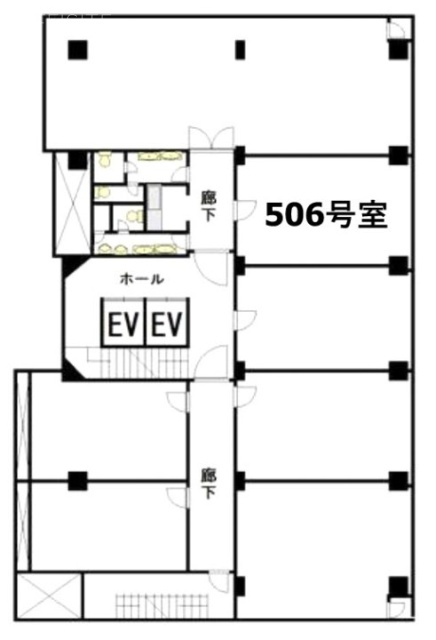 岩月ビル506 間取り図