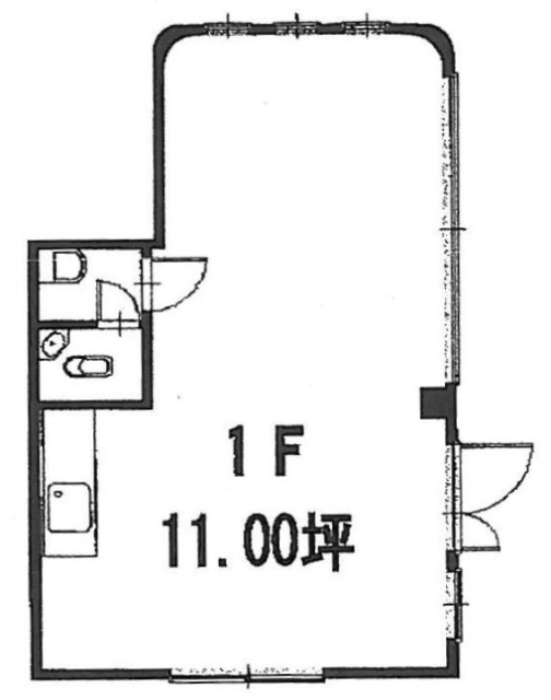 第2喜多ビル1F 間取り図
