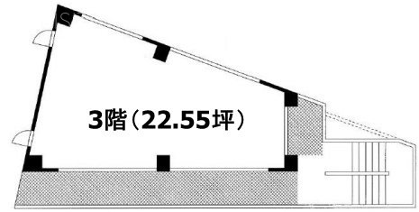 ABC亜米利加橋ビル3F 間取り図