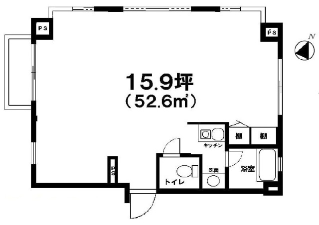 アンバービル502 間取り図
