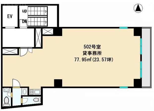 クレスト南大塚ビル502 間取り図