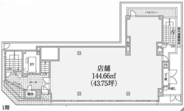 松戸THビル1F 間取り図