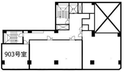 南幸折目ビル903 間取り図