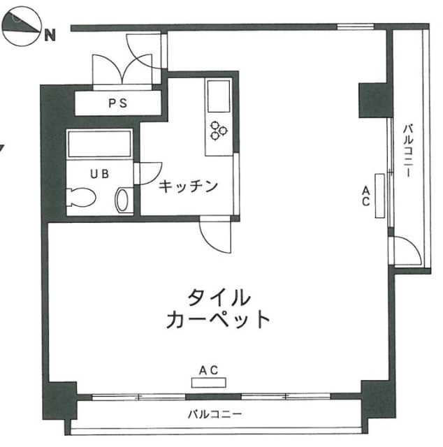 エグゼクティブ原宿8F 間取り図