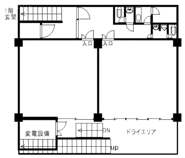 アーバンコート西麻布B1F 間取り図