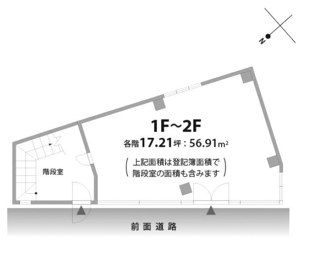 代官山KUMIKOビル1F～2F 間取り図