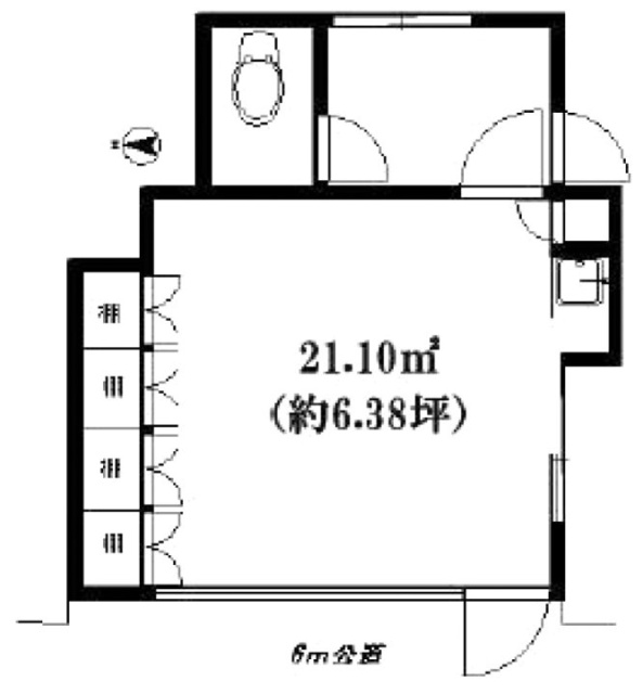 飯川事務所ビル1F 間取り図