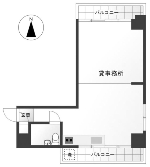伊藤ビル302 間取り図