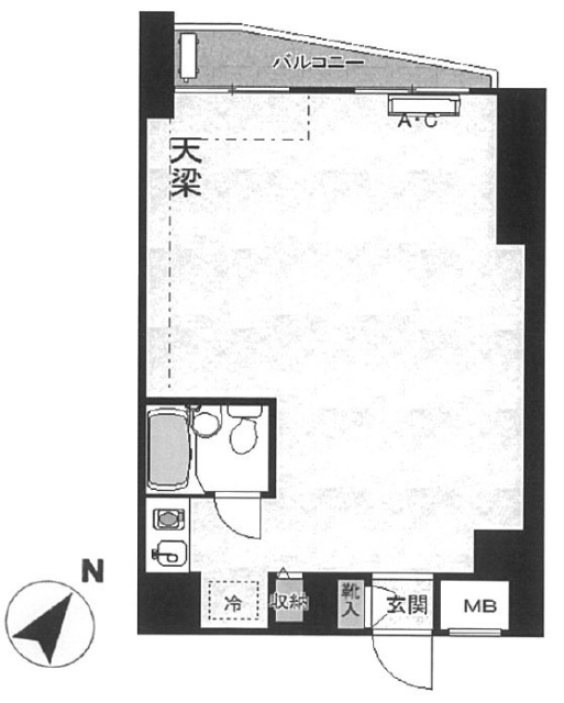 双秀ビル402 間取り図