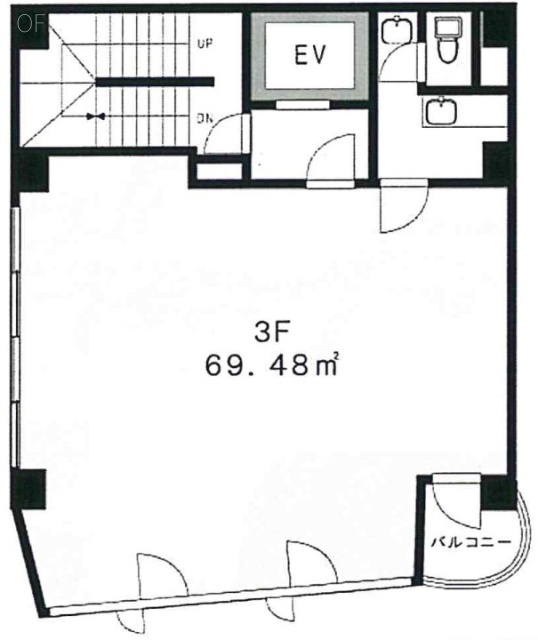 豊泉2号ビル3F 間取り図