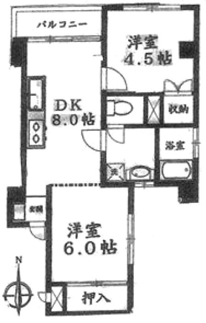 福田ハイツビル503 間取り図