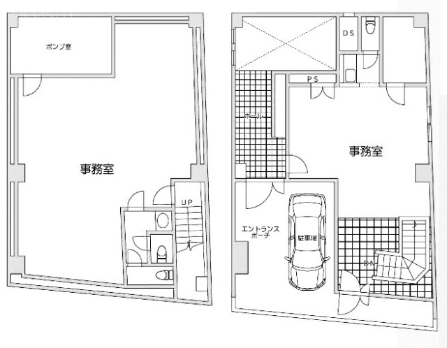 マメール南長崎B1F～1F 間取り図