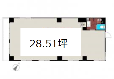 渋谷三信マンション407 間取り図