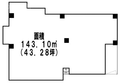セザール代々木公園ビルB1F 間取り図