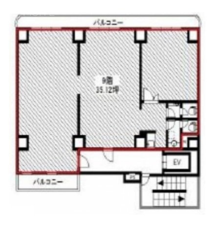 ロイクラトン四谷9F 間取り図