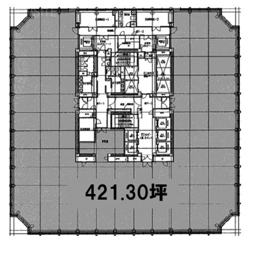 愛宕グリーンヒルズMORIタワー33F 間取り図