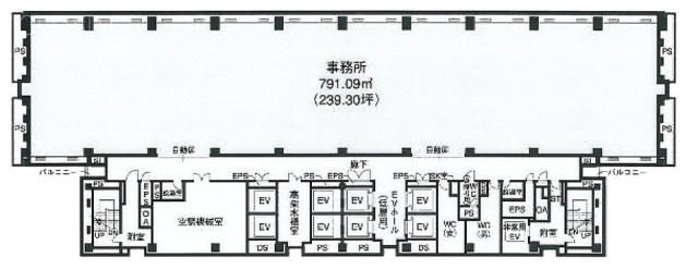 飯田橋セントラルプラザビル7F 間取り図