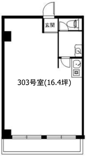 タカラハイツ303 間取り図