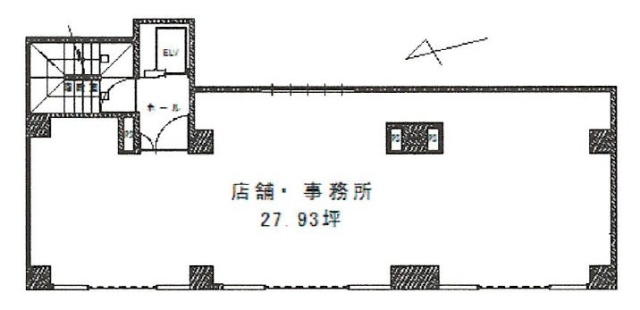 セントラル本八幡ビル2F 間取り図