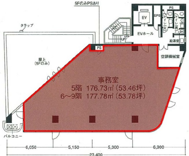 MYビル7F 間取り図