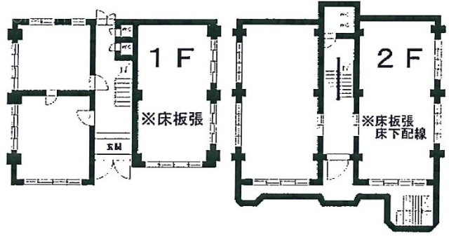 名畑ビル1F～2F 間取り図