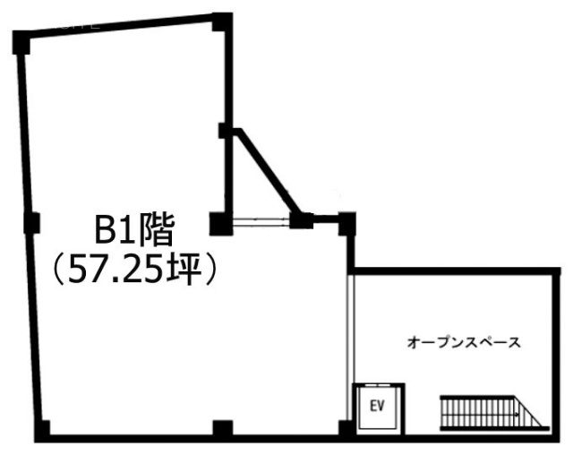 エリンデール神宮前B1F 間取り図