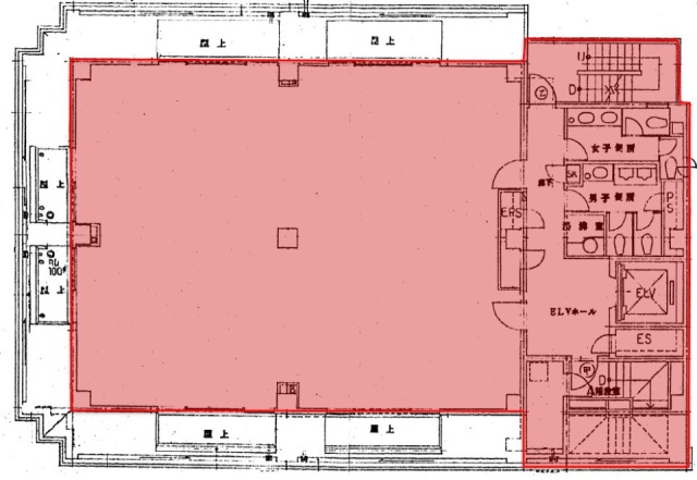 サンユー蛎殻町ビル5F 間取り図