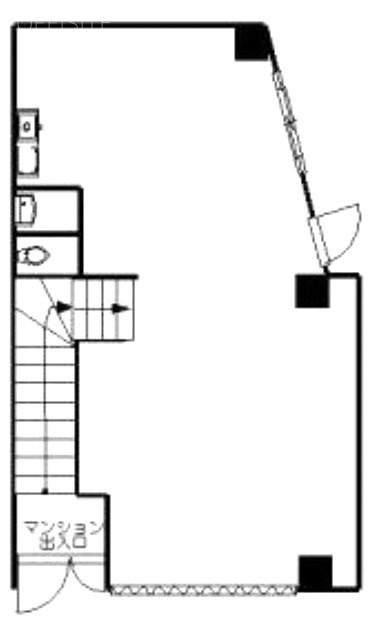 南波ビル1F 間取り図