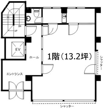 上高田ロイヤル1F 間取り図