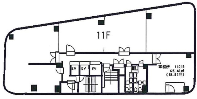 曙町新井ビル11F 間取り図