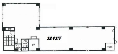 ハニー堀留ビル3F 間取り図
