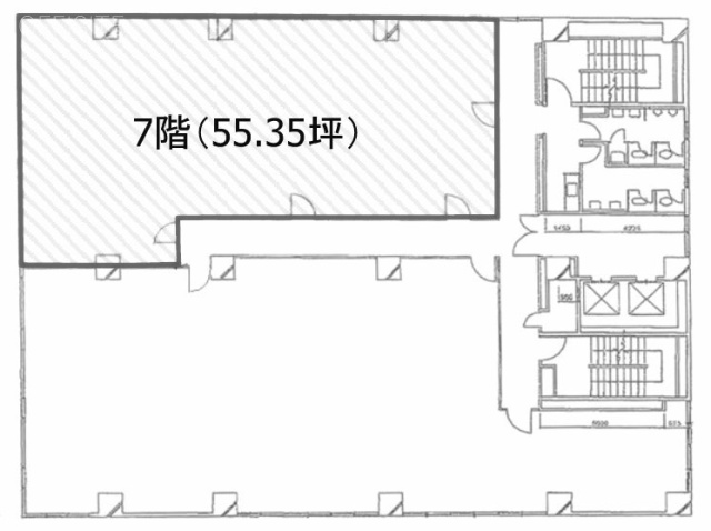 日総第19ビル7F 間取り図