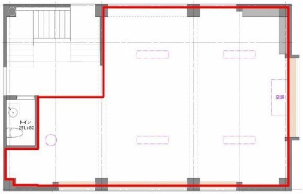 白ビル2F 間取り図