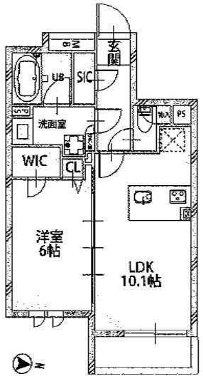 セレニティー原宿402 間取り図