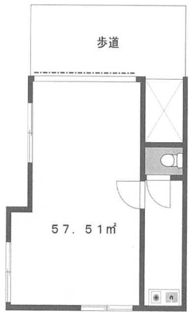 シェルヒルズ十条弐番館ビル1F 間取り図