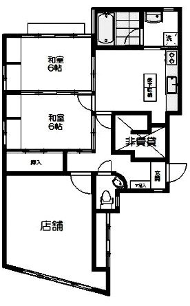 内藤ビル1F 間取り図