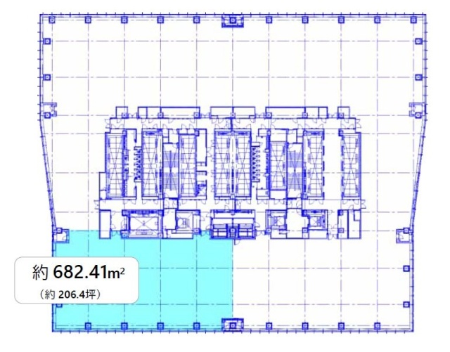 虎ノ門ヒルズステーションタワー19F 間取り図