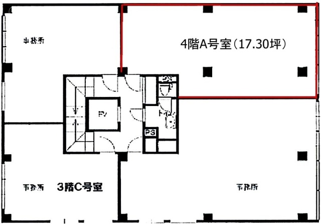 八重洲5の5ビルA 間取り図