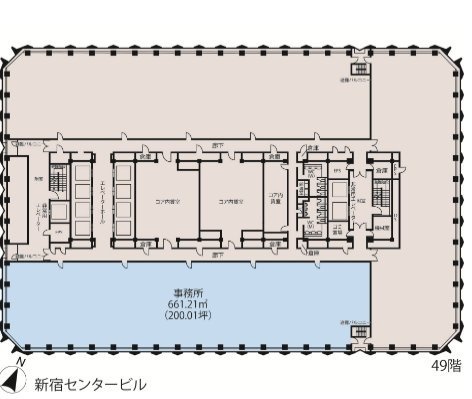 新宿センタービルS 間取り図