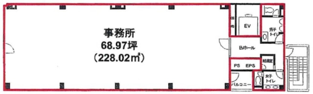 神保町NKビル7F 間取り図